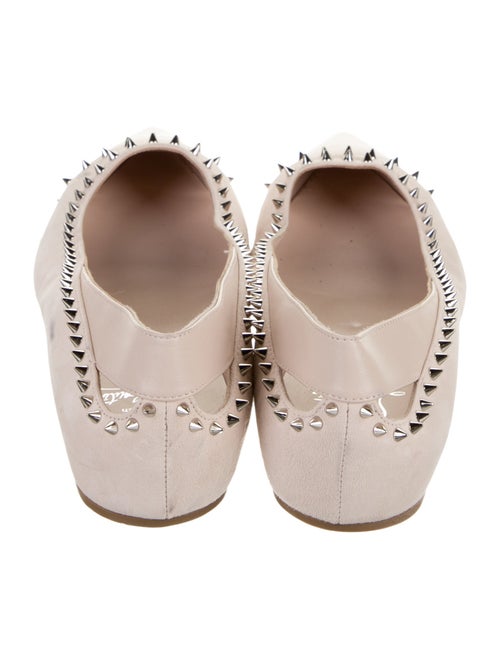 Christian Louboutin Suede Cutout Accent Ballet Flats
