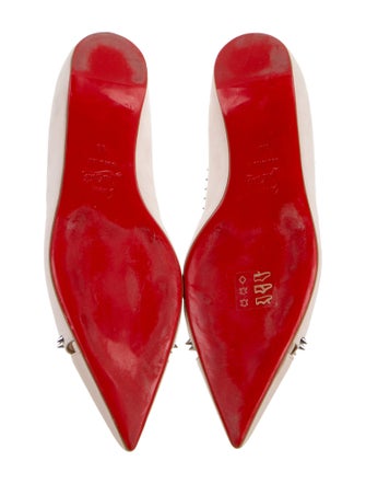 Christian Louboutin Suede Cutout Accent Ballet Flats