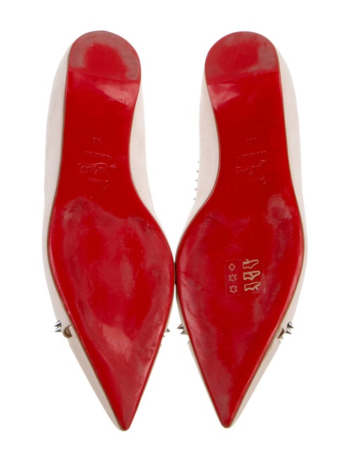 Christian Louboutin Suede Cutout Accent Ballet Flats
