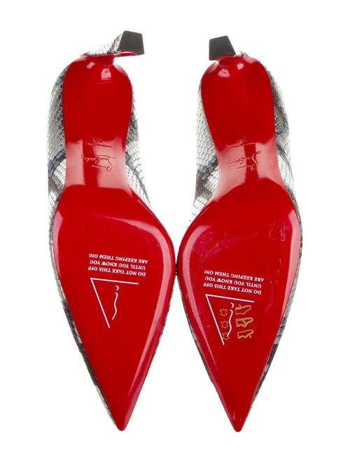 Christian Louboutin Snakeskin Animal Print Pumps