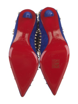 Christian Louboutin Suede Studded Accents Boots