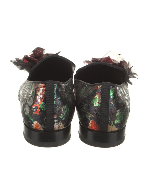 Christian Louboutin Embossed Leather Printed Dress Loafers