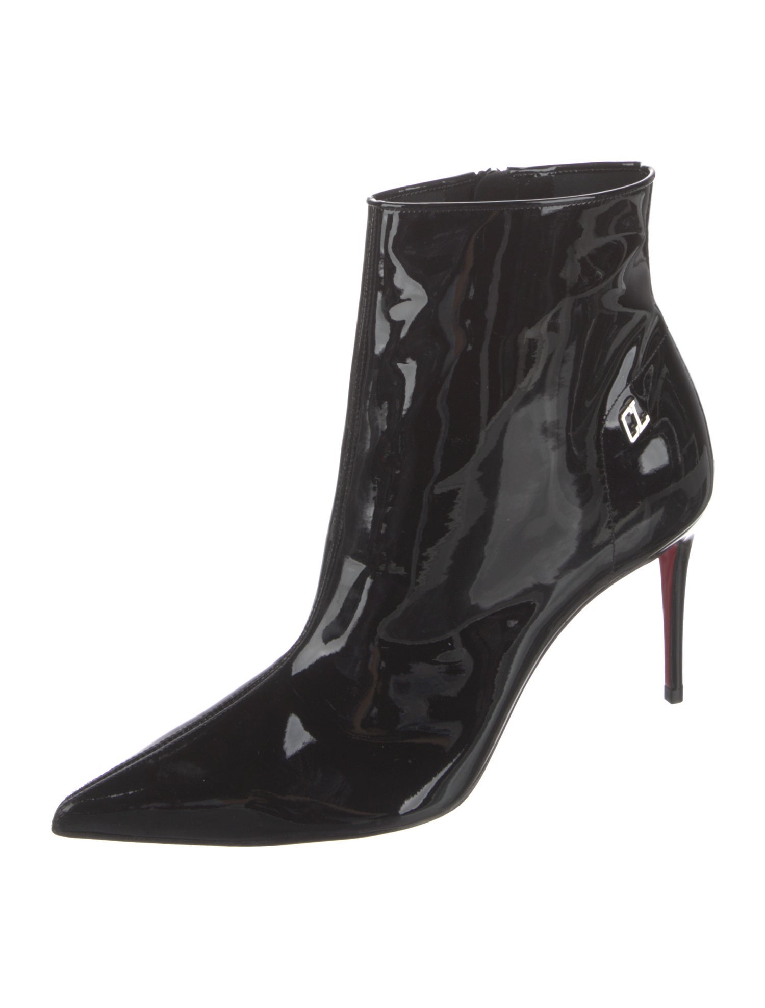 Christian Louboutin Patent Leather Sock Boots