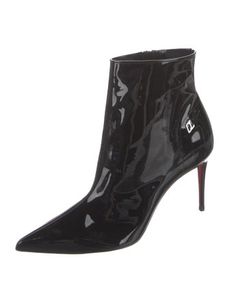 Christian Louboutin Patent Leather Sock Boots