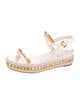 Christian Louboutin Patent Leather Studded Accents Espadrilles