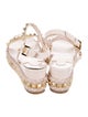 Christian Louboutin Patent Leather Studded Accents Espadrilles