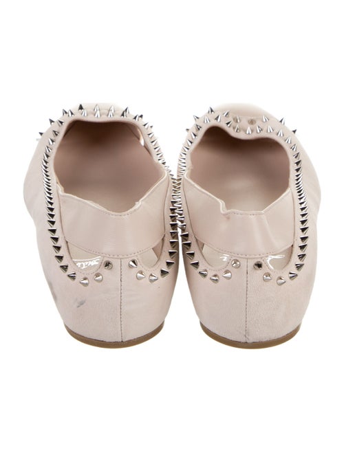 Christian Louboutin Suede Cutout Accent Ballet Flats