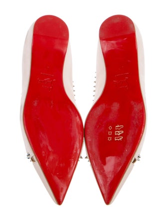 Christian Louboutin Suede Cutout Accent Ballet Flats