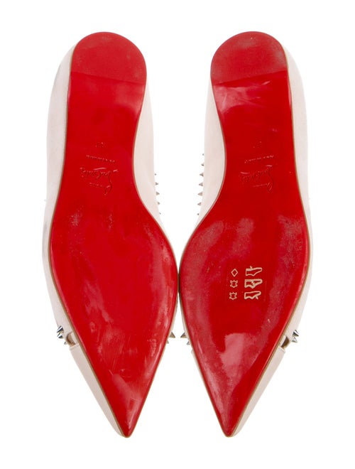 Christian Louboutin Suede Cutout Accent Ballet Flats