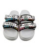 Christian Louboutin Rubber Striped Slides