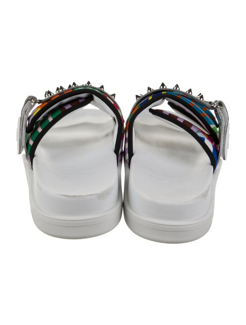 Christian Louboutin Rubber Striped Slides