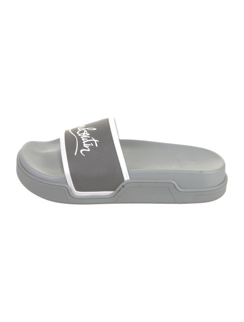 Christian Louboutin Rubber Graphic Print Slides