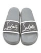 Christian Louboutin Rubber Graphic Print Slides