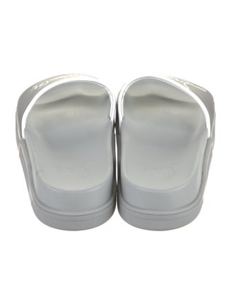 Christian Louboutin Rubber Graphic Print Slides