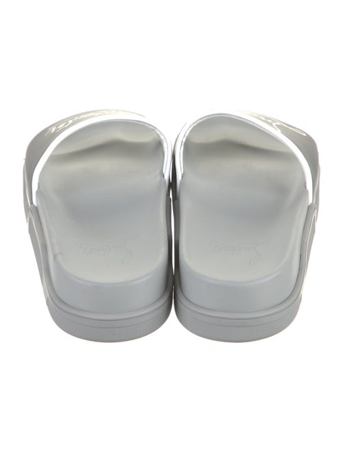 Christian Louboutin Rubber Graphic Print Slides
