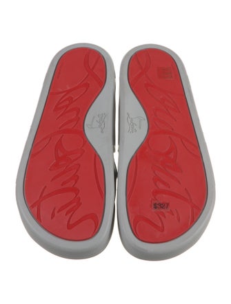 Christian Louboutin Rubber Graphic Print Slides
