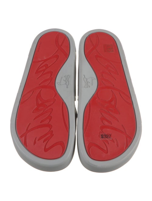 Christian Louboutin Rubber Graphic Print Slides