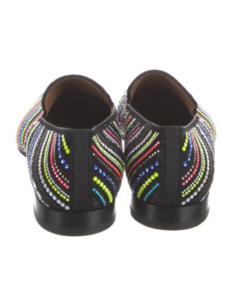 Christian Louboutin Suede Striped Loafers