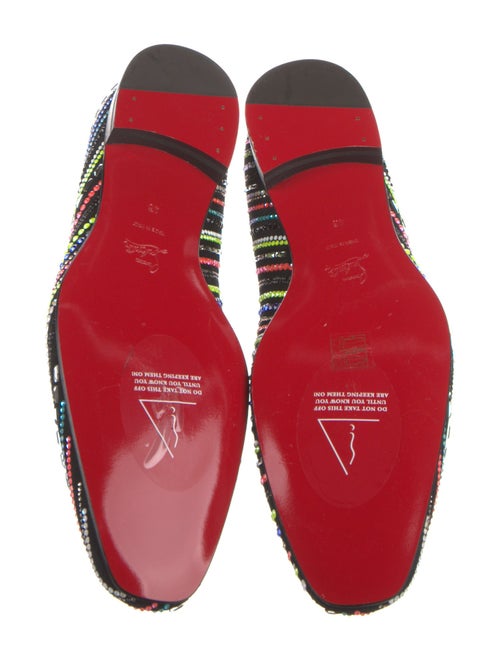 Christian Louboutin Suede Striped Loafers