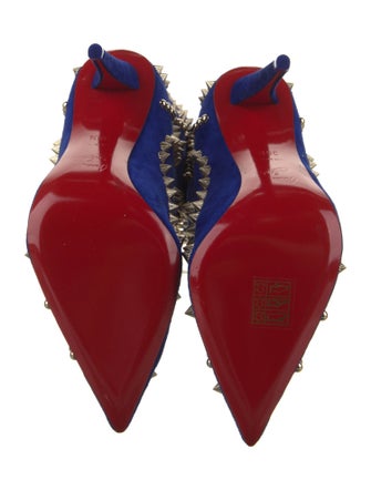 Christian Louboutin Suede Patterned Boots