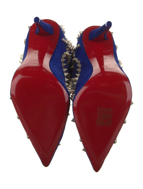 Christian Louboutin Suede Patterned Boots