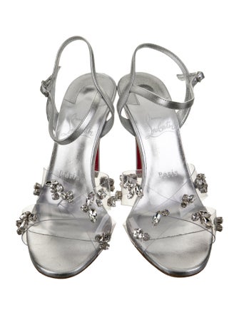 Christian Louboutin Leather Slingback Sandals