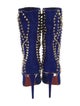Christian Louboutin Suede Patterned Boots