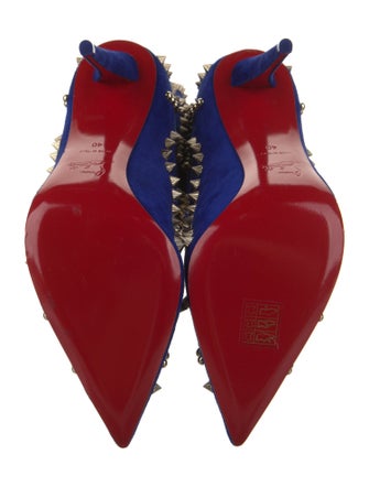 Christian Louboutin Suede Patterned Boots