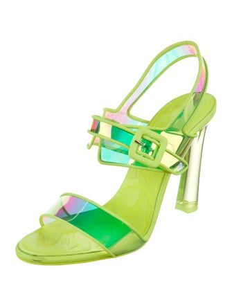 Christian Louboutin Leather Slingback Sandals