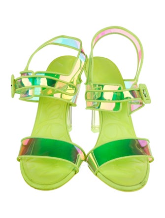 Christian Louboutin Leather Slingback Sandals