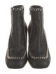 Christian Louboutin Leather Whipstitch Trim Boots