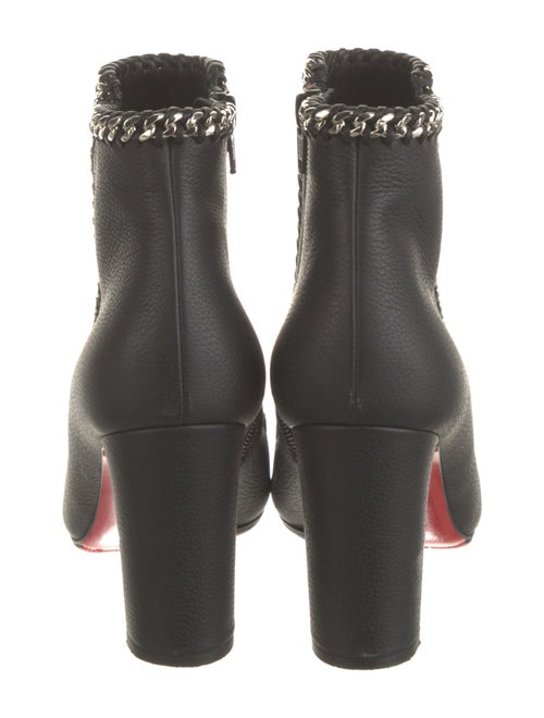 Christian Louboutin Leather Whipstitch Trim Boots