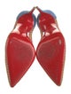 Christian Louboutin Suede Colorblock Pattern Pumps
