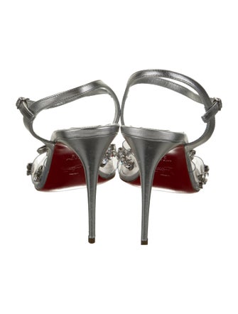 Christian Louboutin PVC Crystal Embellishments Sandals