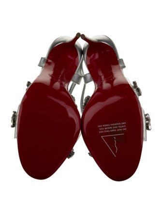 Christian Louboutin PVC Crystal Embellishments Sandals