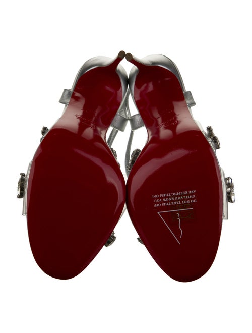Christian Louboutin PVC Crystal Embellishments Sandals