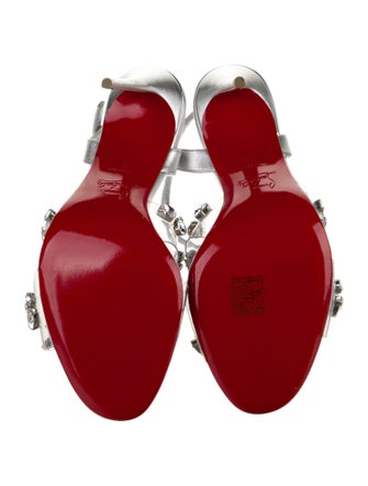 Christian Louboutin Leather Slingback Sandals