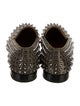 Christian Louboutin Leather Studded Accents Loafers