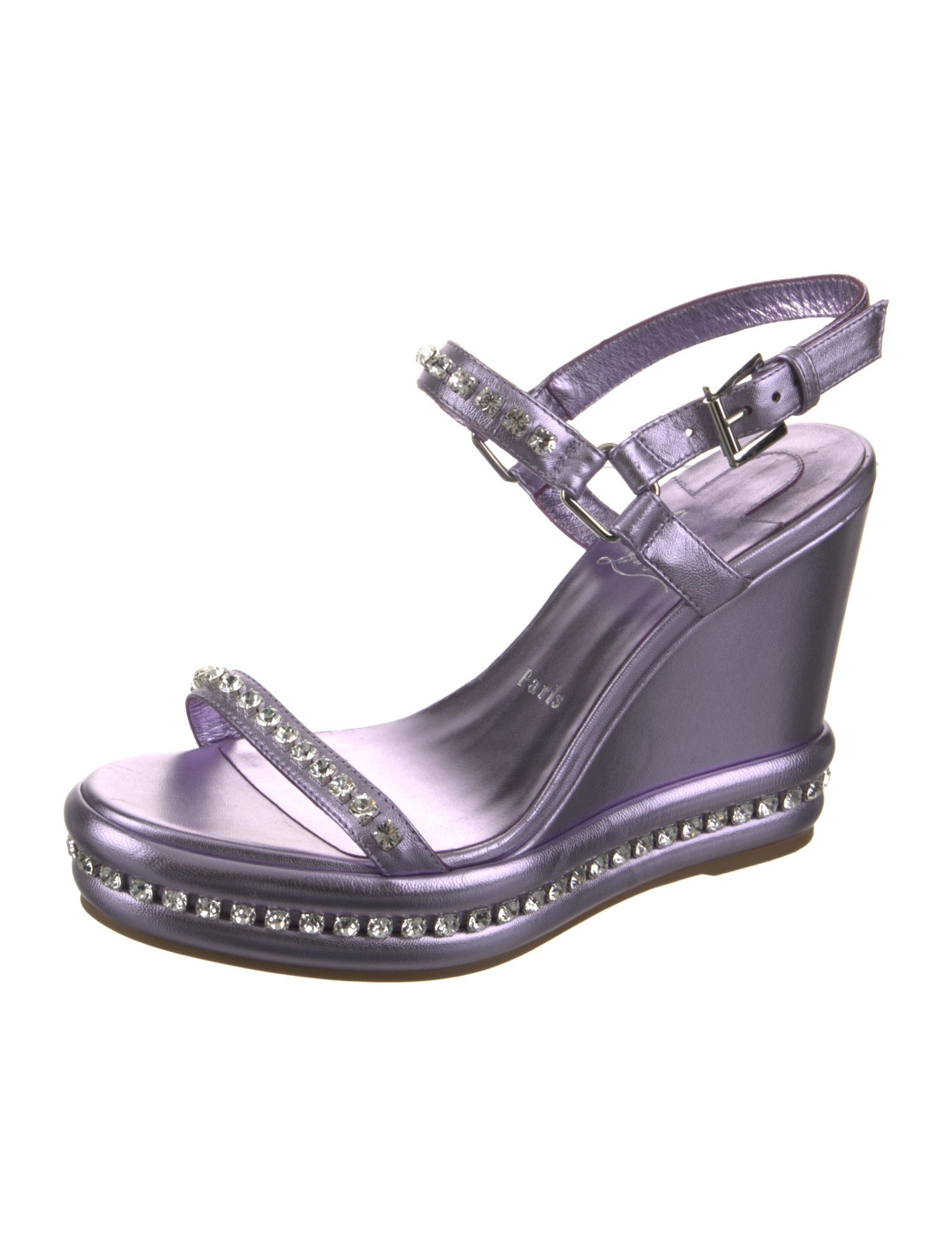 Christian Louboutin Leather Slingback Sandals