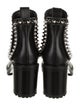 Christian Louboutin Leather Studded Accents Chelsea Boots