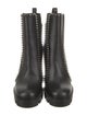Christian Louboutin Leather Studded Accents Chelsea Boots