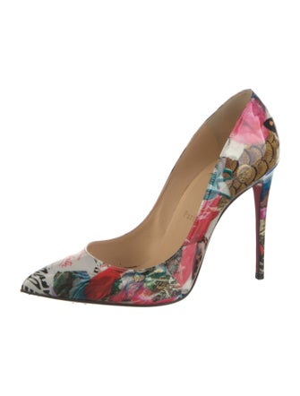 Christian Louboutin Patent Leather Printed Pumps