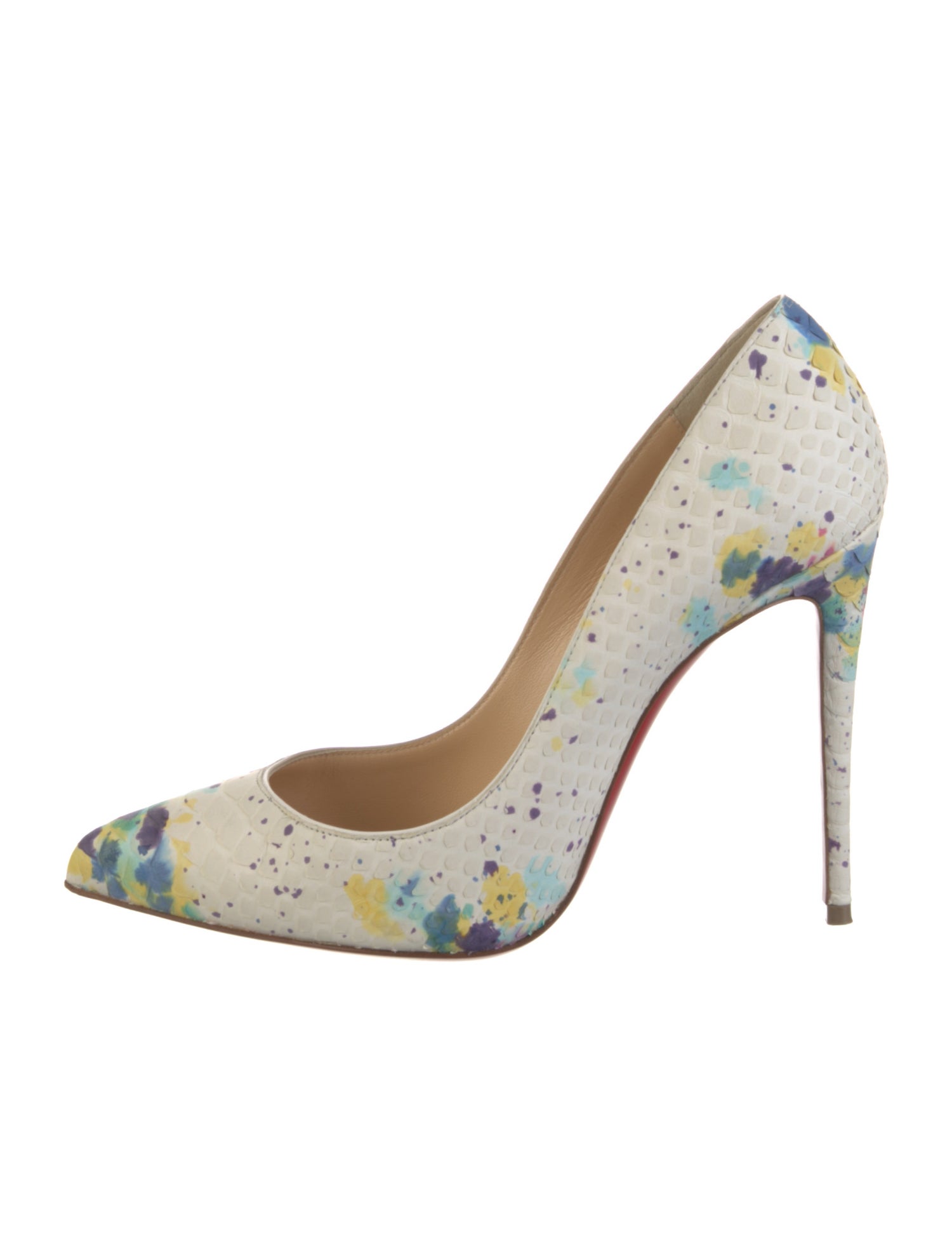 Christian Louboutin Snakeskin Printed Pumps