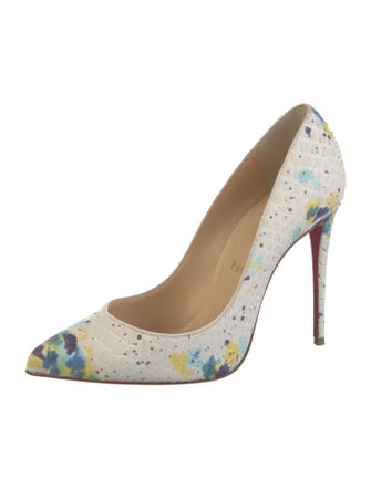 Christian Louboutin Snakeskin Printed Pumps