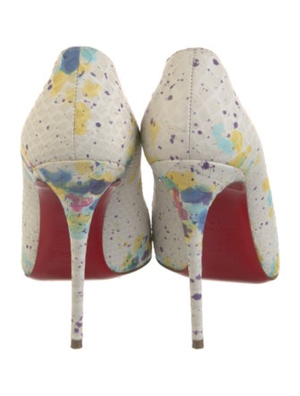 Christian Louboutin Snakeskin Printed Pumps