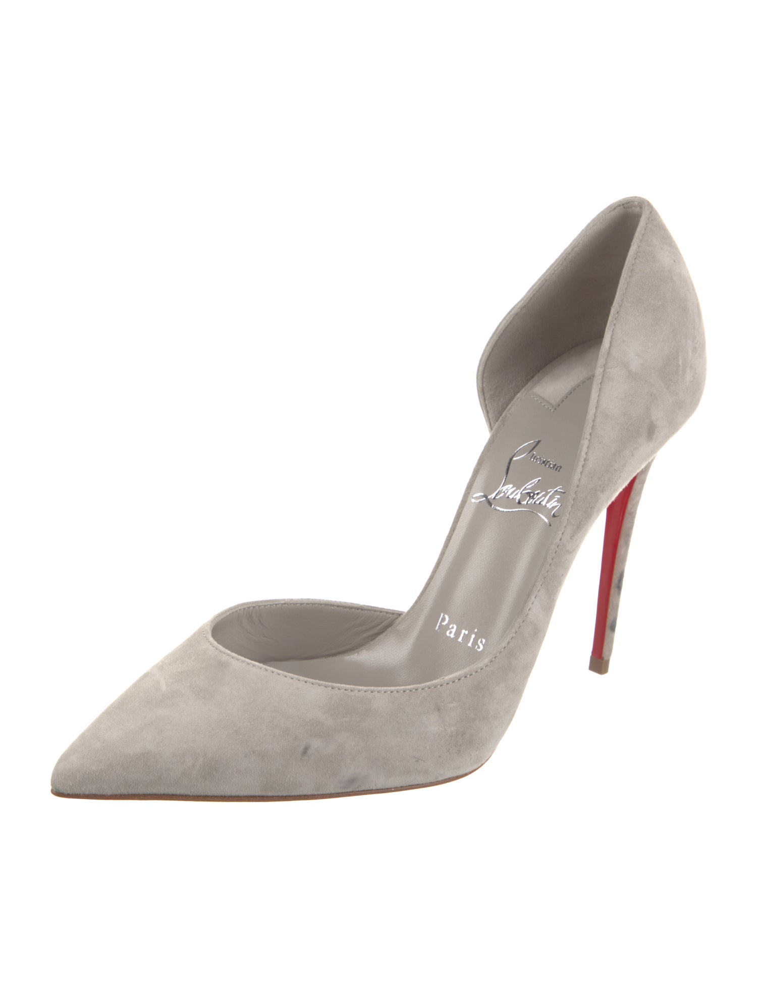 Christian Louboutin Suede D'Orsay Pumps