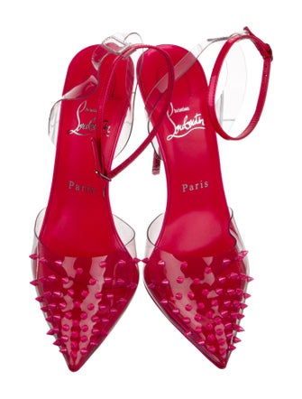 Christian Louboutin Spike Accents PVC D'Orsay Pumps