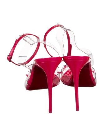 Christian Louboutin Spike Accents PVC D'Orsay Pumps