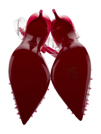 Christian Louboutin Spike Accents PVC D'Orsay Pumps