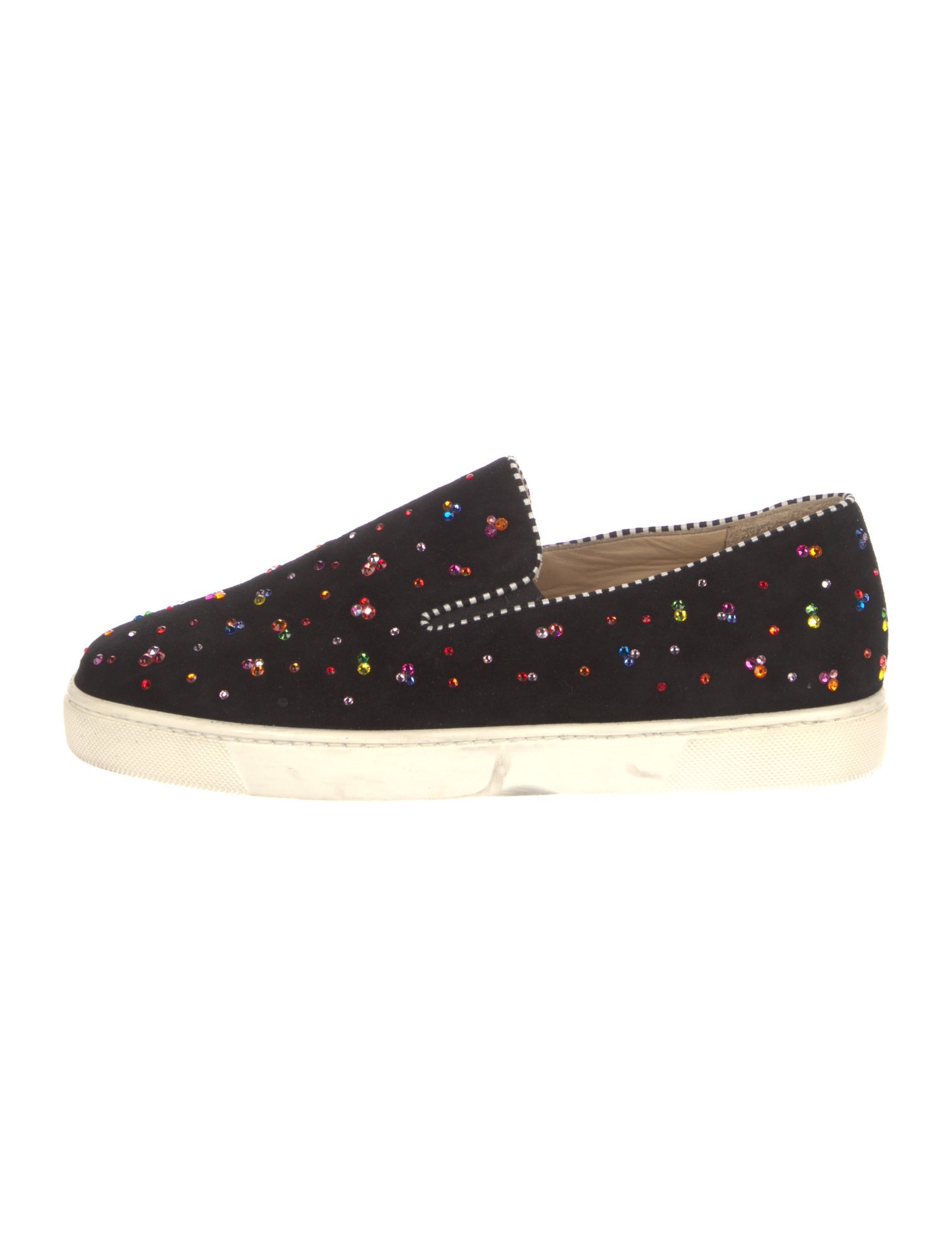 Christian Louboutin Suede Printed Sneakers